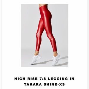 Carbon 38 Red Takara leggings